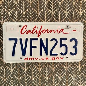 California License Plate
